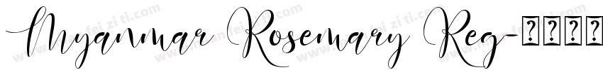 Myanmar Rosemary Reg字体转换